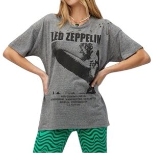 Daydreamer | Led Zeppelin 1969 UK Tour Tee Merch T-Shirt Gray Size Medium